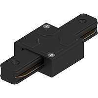 Коннектор для шинопровода прямой Feron LD1006 Однофазный Черный IP20 картинка 